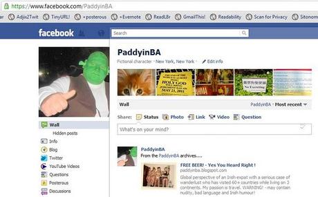 PaddyinBA on Facebook