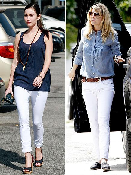 colored denim whiteFab Find Friday: Bright Hot Pants (How the Celebs Do It)