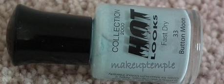 Swatches:Nail Polish: Collection 2000 : Collection 2000 Hot Looks Fast Dry Nail Polish Button Moon Swatches