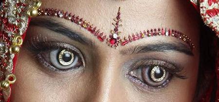 Gold Plated, Diamond Encrusted Contact Lenses