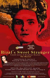 In Chicago, Anton Juan stages Rizal's Sweet Stranger, The Musical (Untold Stories of Josephine Bracken)