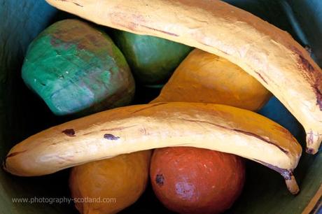 Photo - papier mache fruit in a bowl