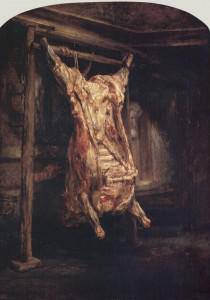 Rembrandts - The Carcass Ox - Louvre Paris