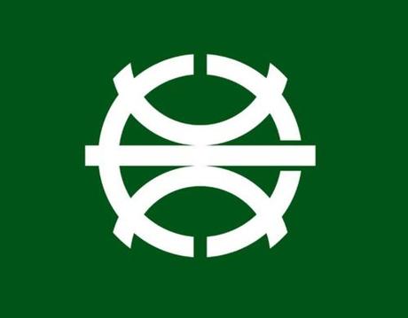 50 Japanese kanji‐based town flags