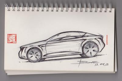 Car sketch Coupé by Luciano Bove