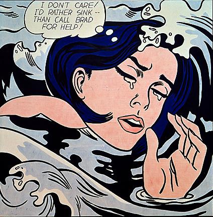 lichtenstein drowning-girl