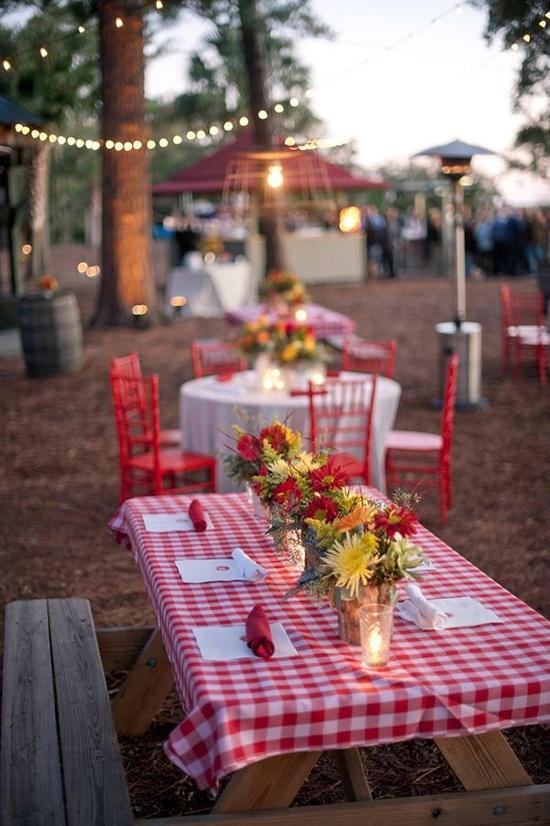 Picnic Wedding Tables