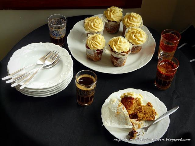 Espresso Caramel Cupcakes with Chocolate Centre/ Кофейные Капкейки с Шоколадом и Карамелью