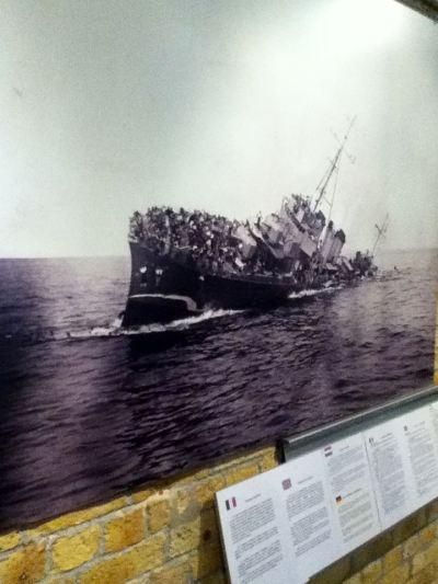 Bombed Destroyer Sinking Operation Dynamo Museum Dunkirk