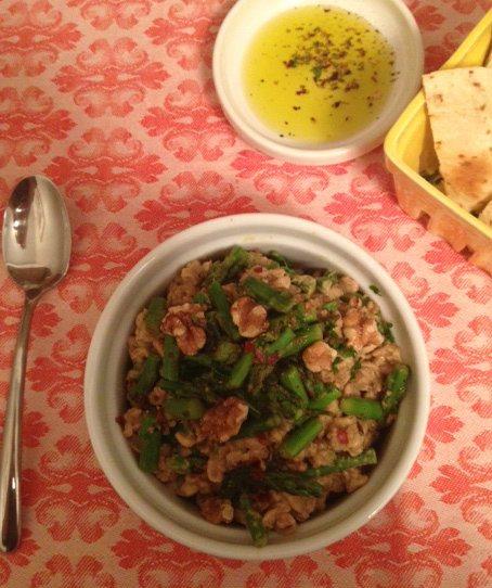 Creamy Chilled Farro + Asparagus - The Little Foxes Vegan Recipe Style