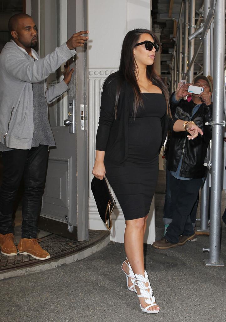 Kim Kardashian out and about in NYC wearing Giuseppe Zanotti x...