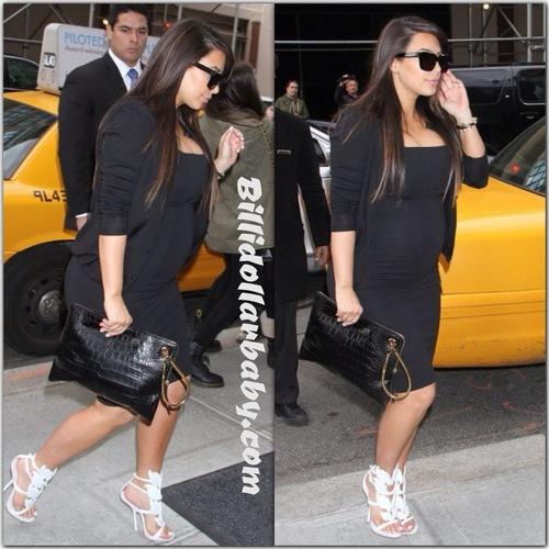 Kim Kardashian out and about in NYC wearing Giuseppe Zanotti x...