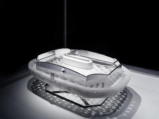 Harry Winston's one-off jewelry box for the Wallpaper Magazine crafted out of a single piece of quartz