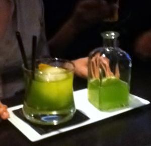 Green Bottle Cocktail Crystal Lounge Brussels