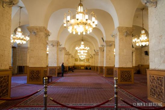 Inside the mosque where people used to pray