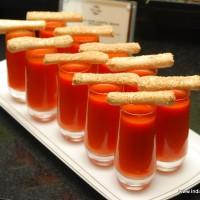 Roasted Red Bell Pepper Shots