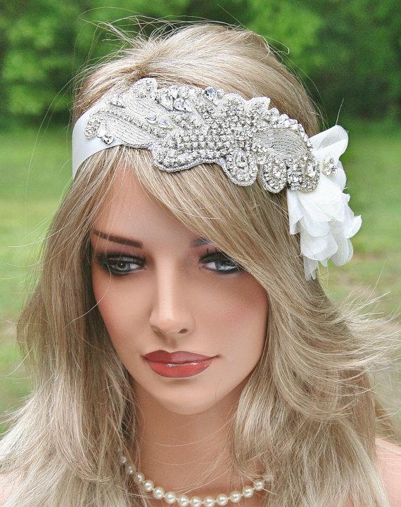 Vintage Glam Rhinestone Wedding Headpiece now available at FancieStrands