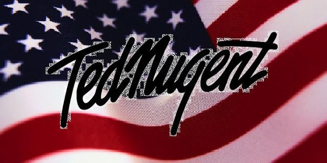 Ted Nugent banner american flag