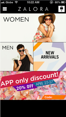 EASY MOBILE SHOPPING WITH ZALORA IPHONE APP