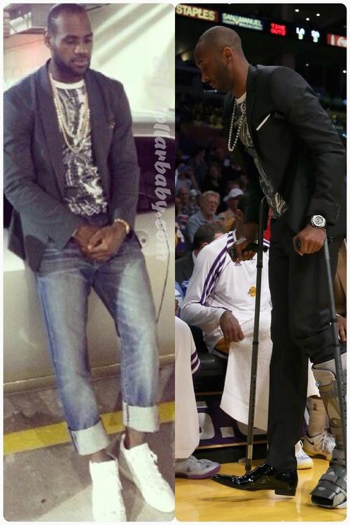 Who Wore it Better? Lebron James or Kobe Bryant in Givenchy...