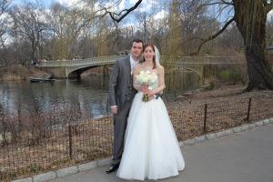 L&I Central Park just married Bow Bridge