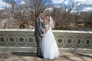L&I just married in Bow Bridge Central Park