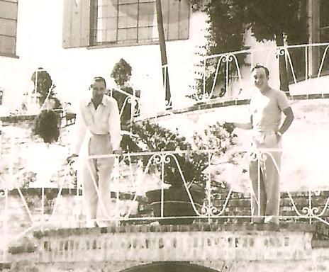 Newly discovered pictures and letters from the Villa Valentino in the Hollywood Hills during the 1940s
