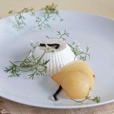 Coconut Panna Cotta with baby pears post image