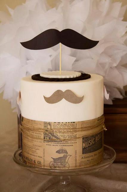 Moustache Party Dessert Buffet for a 40th Birthday by Naatje Patisserie Cupcakes & Cakes and Nomie Boutique Stationery