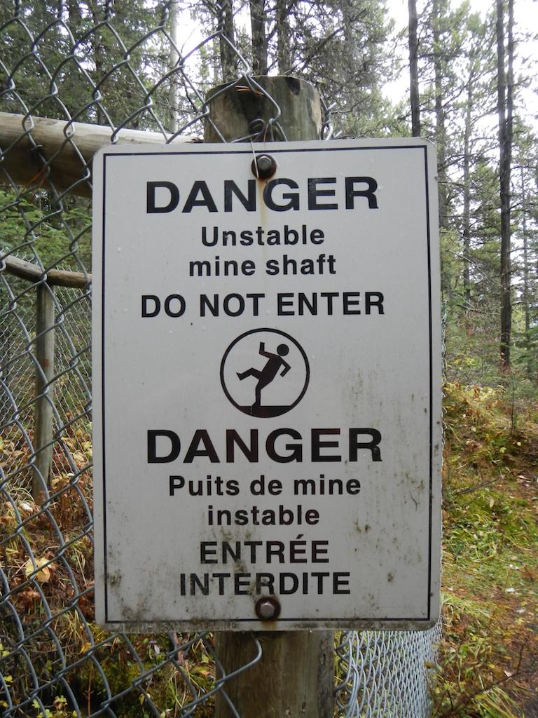 Banff Warning Sign