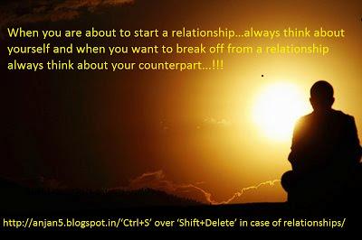 ‘Ctrl+S’ over ‘Shift+Delete’ in case of relationships