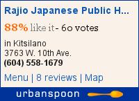 Rajio Japanese Public House on Urbanspoon