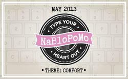 NaBloPoMo May Comfort
