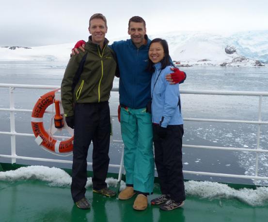 The Last Marathon (Antarctica), Act 2 Mike Sohaskey, Rory & Katie Ho on Vavilov in Antarctica