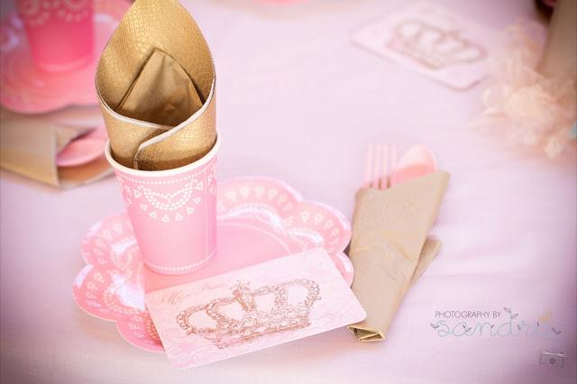 Pink Royal Princess Party for Milania's 1st Birthday by Natalie.