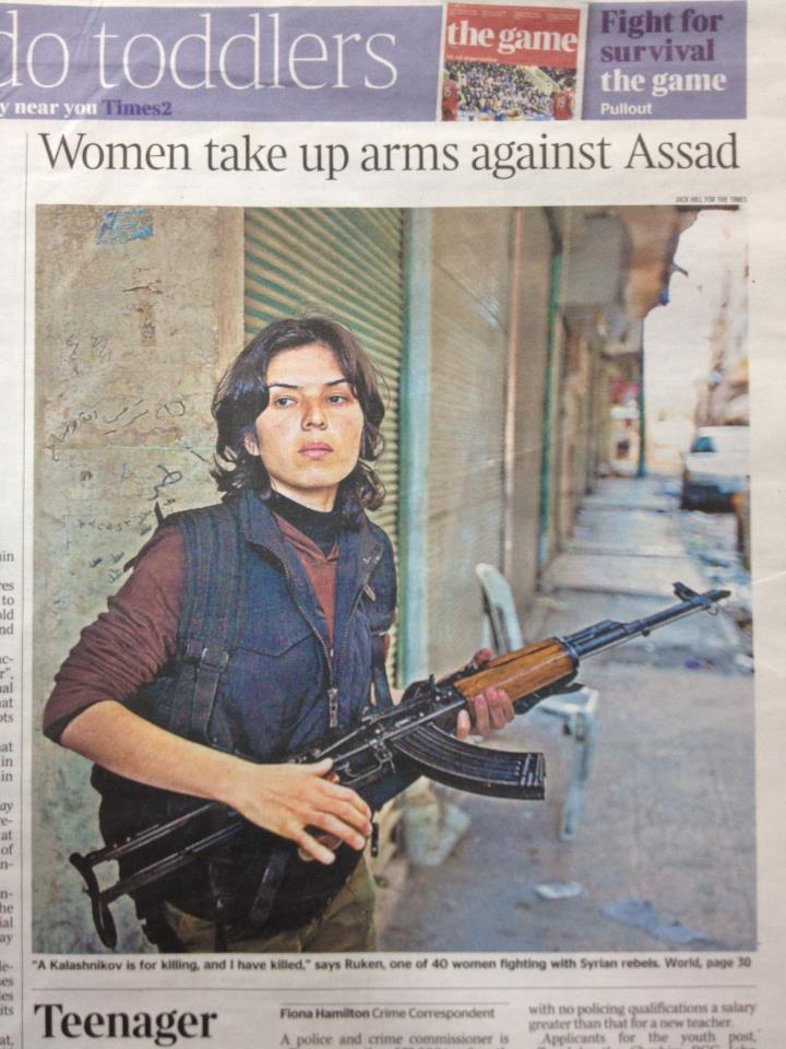 female fighters of Syria