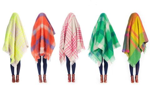 Colorful mohair throw blankets made in Melbourne, Australia, by Gorman