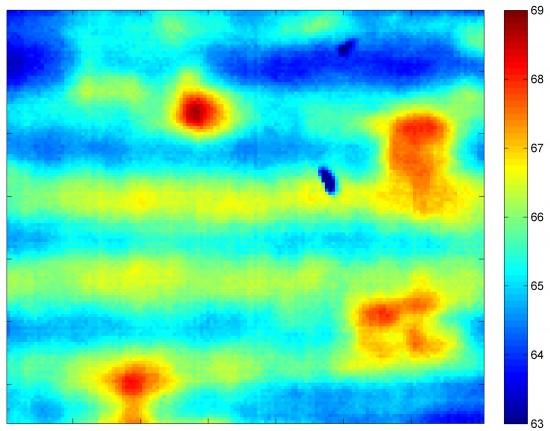 This thermal image was recorded using a new tool that detects flaws in lithium-ion batteries (Image: Purdue University)
