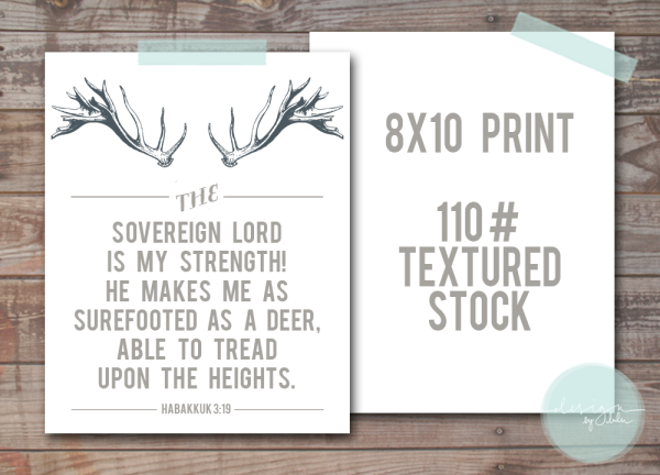 Deer Print Template