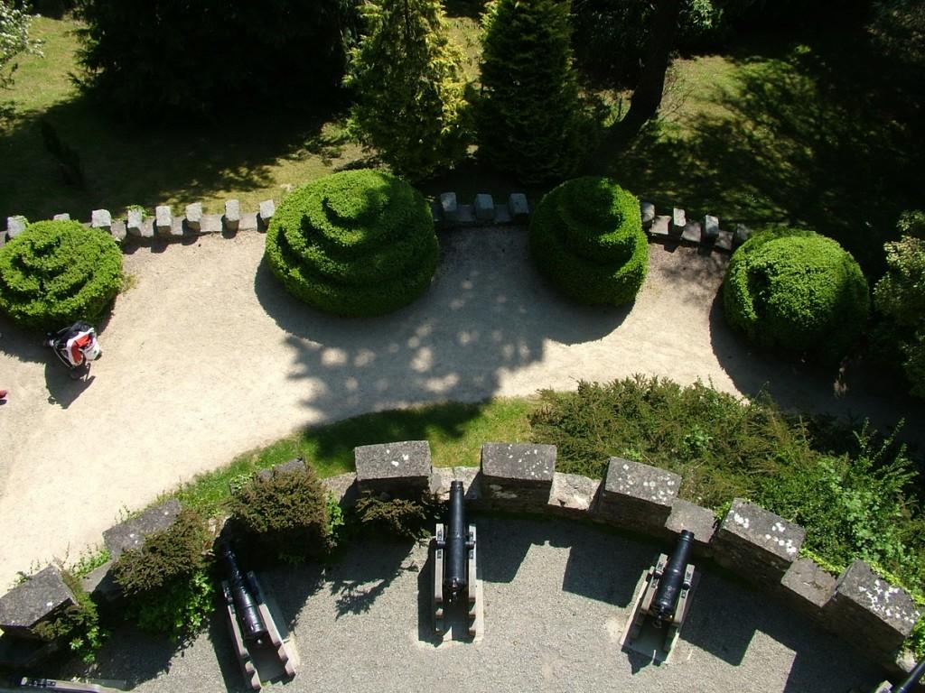 Powerscourt House and Gardens, A World Of Floral Glory – Ireland Pepper Pot Tower - view looking down - Powerscourt - Ireland