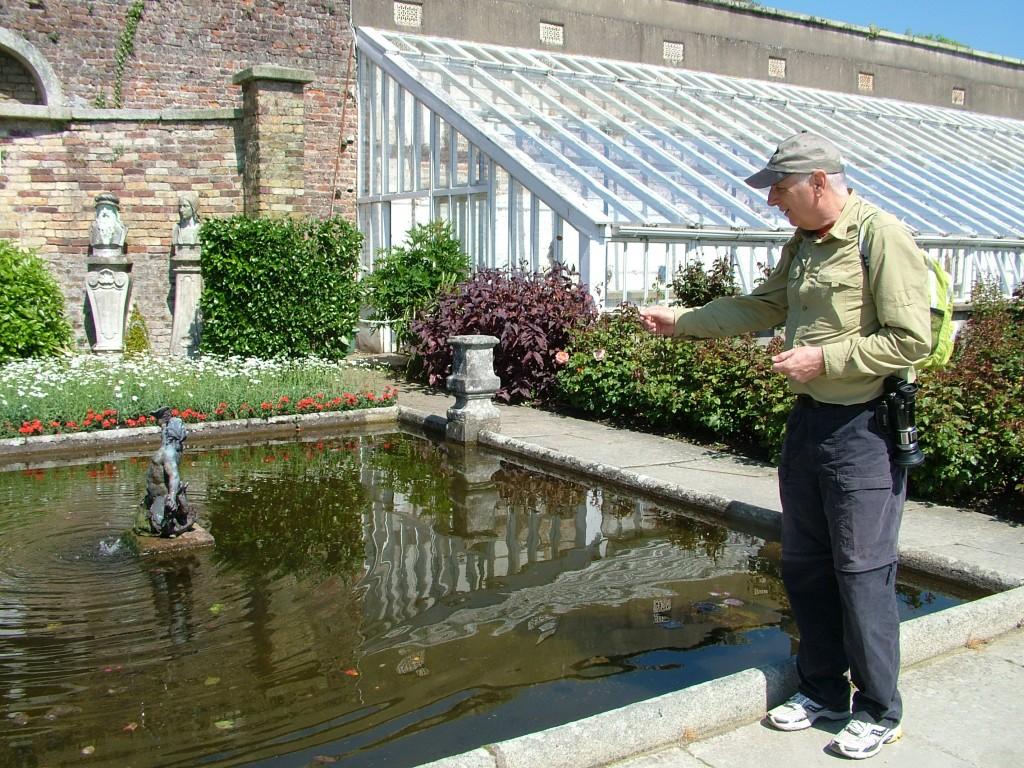 Powerscourt House and Gardens, A World Of Floral Glory – Ireland Julia's Memorial - bob tosses in lucky penny - Powerscourt - Ireland