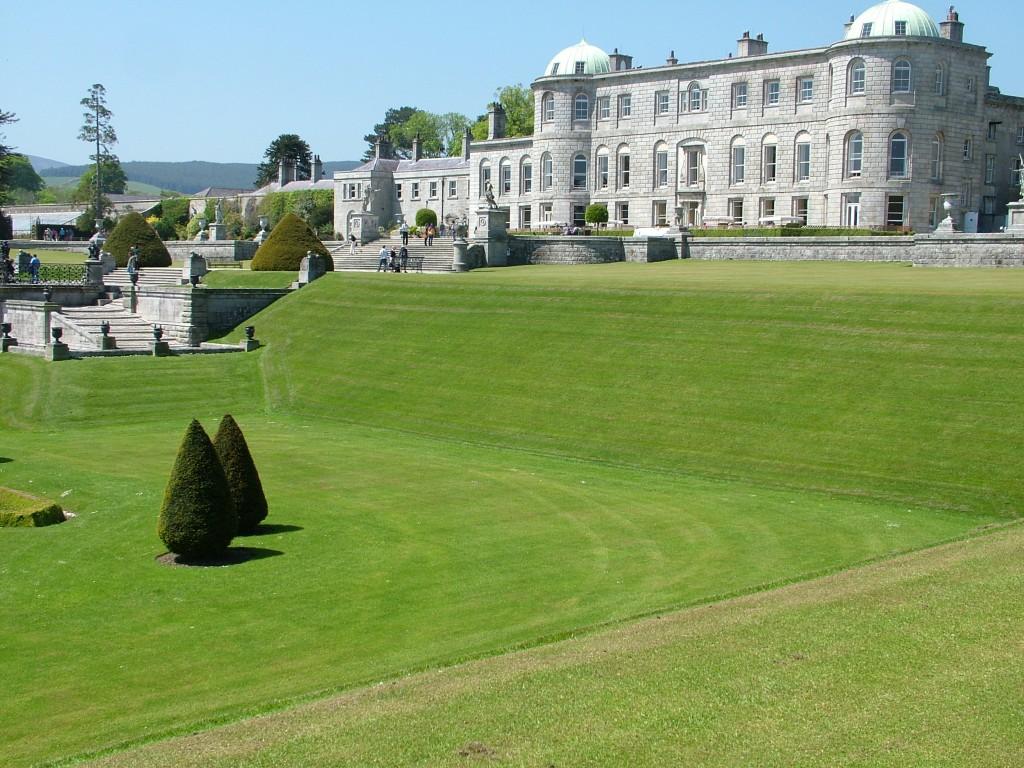 Powerscourt House and Gardens, A World Of Floral Glory – Ireland Powescourt - view of the Upper Terrace - Ireland