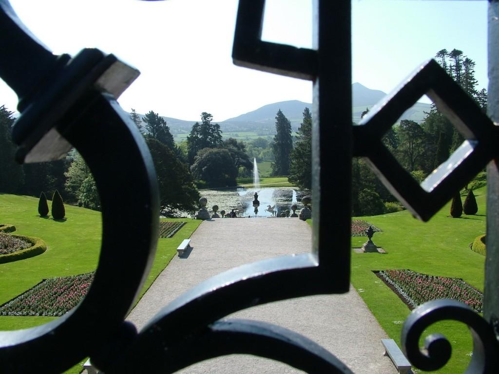 Powerscourt House and Gardens, A World Of Floral Glory – Ireland View from Upper Terrace to Triton Lake - Powerscourt - Ireland