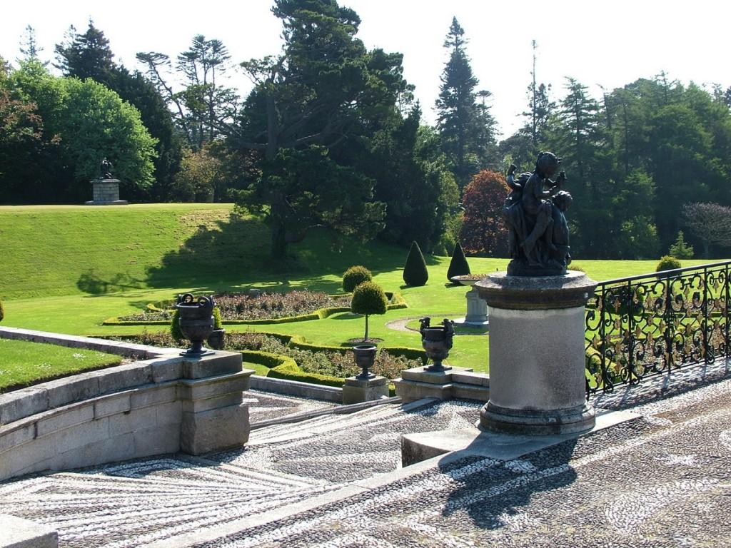 Powerscourt House and Gardens, A World Of Floral Glory – Ireland Walled Garden staircase - Powerscourt - Ireland