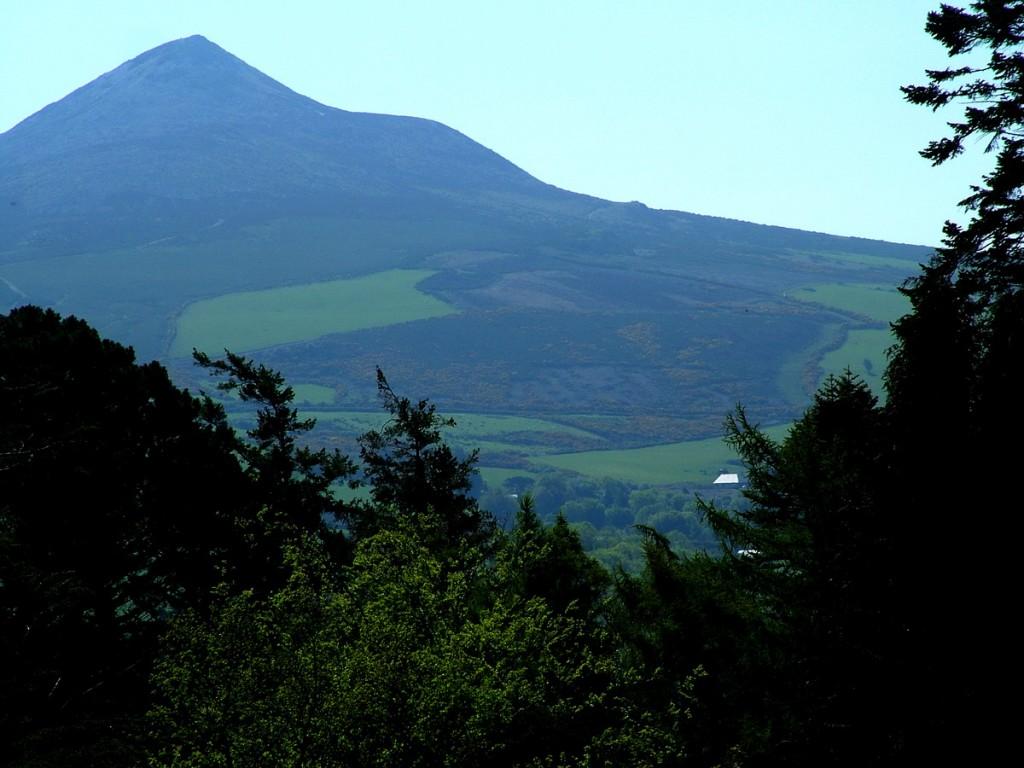 Powerscourt House and Gardens, A World Of Floral Glory – Ireland Sugar Loaf Mountain - fields - Powerscourt - Ireland