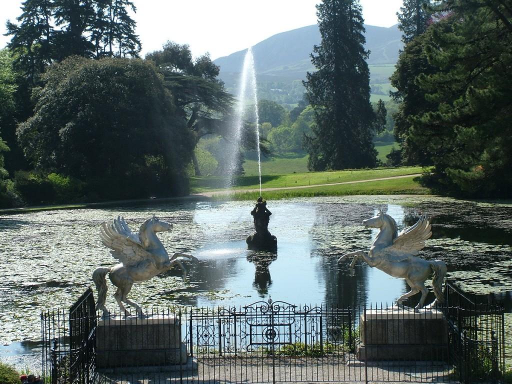 Powerscourt House and Gardens, A World Of Floral Glory – Ireland Triton Lake - Winged Horses - Powerscourt - Ireland