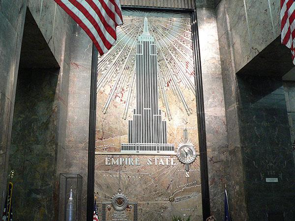 The entrance lobby of the Empire State Building. Photo by Ken Thomas http://www.kenthomas.us/
