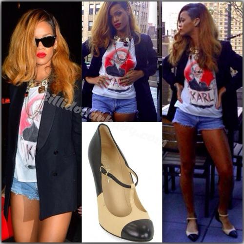 Rihanna out and about in NYC wearing K by Karl Lagerfeld x...