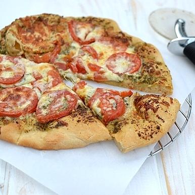 Homemade Pesto Pizza