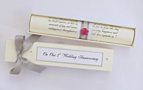 first wedding anniversary card